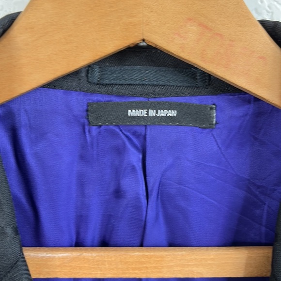 Issey Miyake Black Wool Blend Grid Blazer - Picture 11 of 16